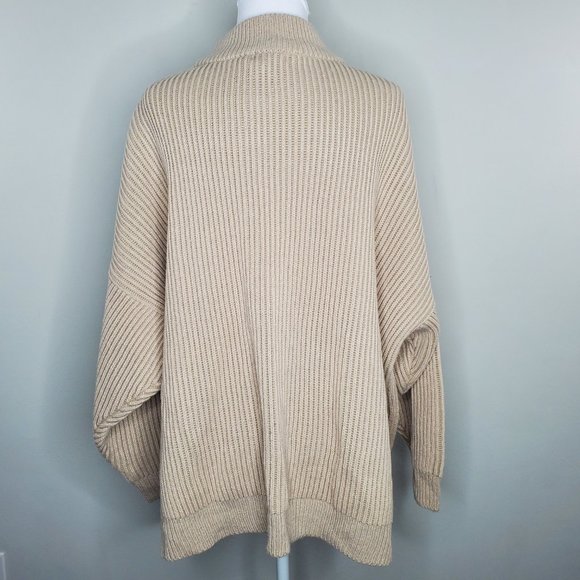 Topshop Mock Neck Oversized Knit Pullover Sweater - Picture 2 of 9
